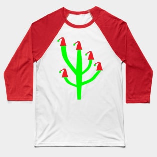 Christmas Tree Cactus Baseball T-Shirt